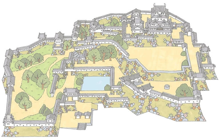 Himeji Castle Map
