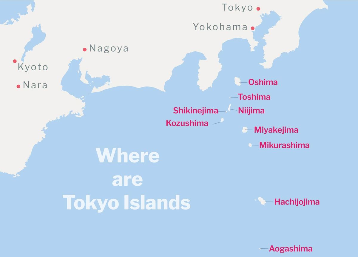 Map of Tokyo Islands